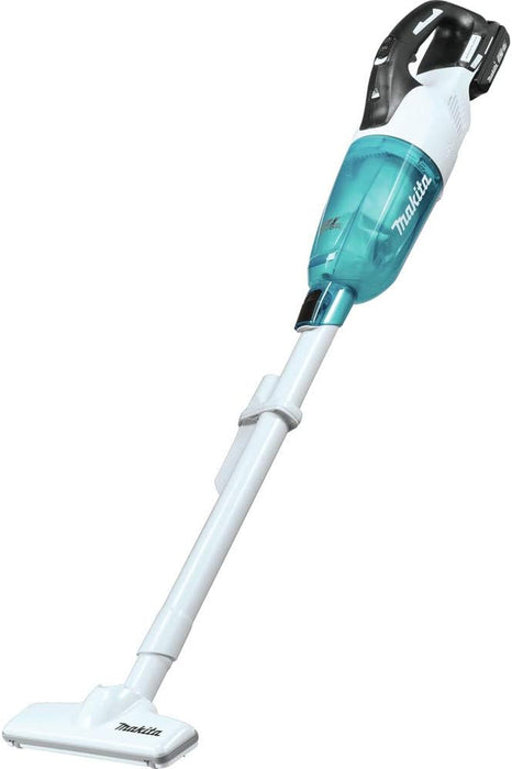 Makita XLC03R1WX4 18V LXT Lithium-Ion Compact Brushless Cordless Vacuum Kit, Trigger W/Lock (2.0Ah), White