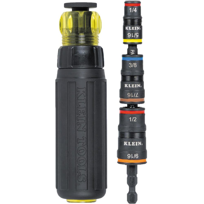 Klein Tools (32910RCHT) 7-in-1 Impact Rated Flip Socket Set with Ratcheting Handle