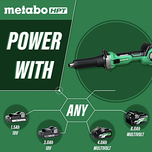 Metabo HPT 18V MultiVolt Cordless Die Grinder | Tool Only - No Battery | 2-Inch Wheel Diameter | Variable Speed | Slide Switch | GP18DAQ4
