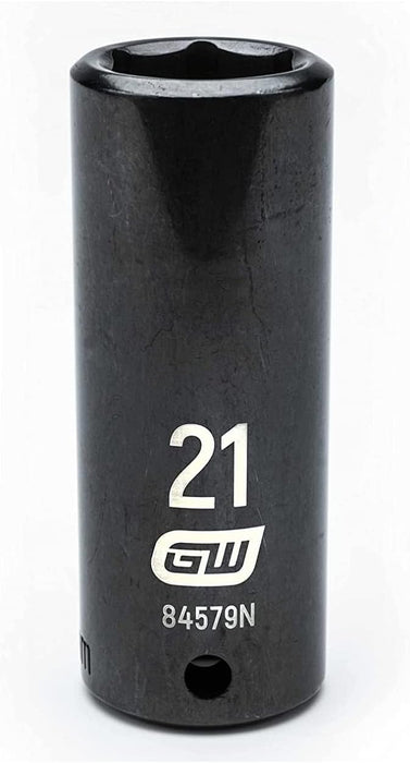 GEARWRENCH 1/2" Drive 6 Pt. Deep Impact Socket, 21mm - 84579N