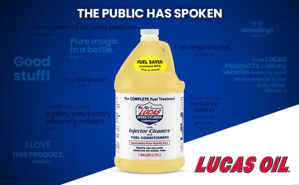 Lucas Oil 10013 Fuel Treatment - 1 Gallon (Pack of 4) 1 Gallon 4