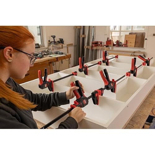 Bessey EHKL360, 12 In., Trigger Clamp and Spreader 360 Rotating Handle One-Hand Bar Clamps