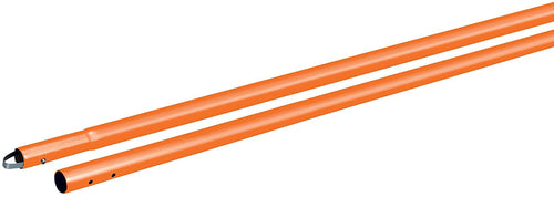 Kraft Tool (CC289SO) Powder Coated Aluminum 1-3/4-Inch Swaged Button Handle, 72-Inch, Orange (Single Pack)