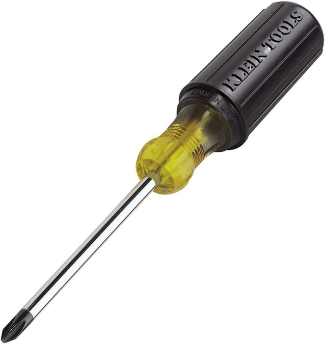 Klein Tools 603-4 #2 Phillips Screwdriver, 4-Inch Round Shank