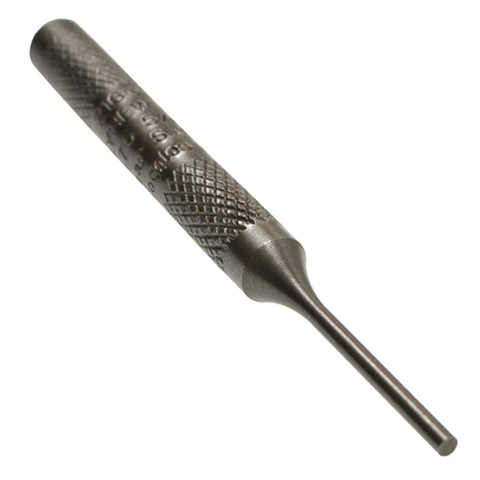 Mayhew Select 21707 1/4-Inch Knurled Pin Punch 1/4" x 1.25" Pin 4" OAL x 3/8" Body, Shot-blast Finish