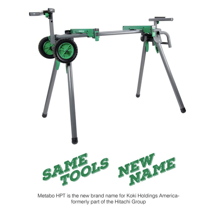 Metabo HPT Miter Saw Stand | Universal, Portable, Quick-release Mounting Brackets | Accepts up to a 12-inch Sliding Miter Saw | Supports up to 400 lbs | UU240F