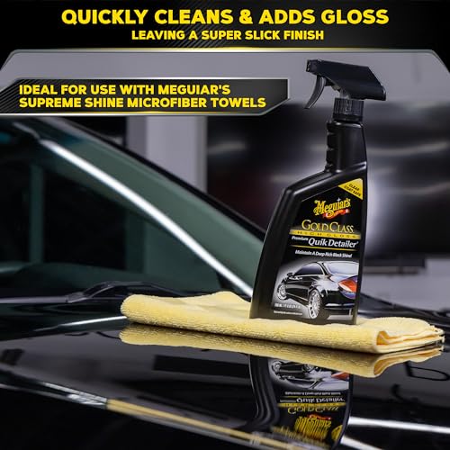 Meguiar's G7624 Gold Class High Gloss Premium Quik Detailer - 24 Oz Spray Bottle