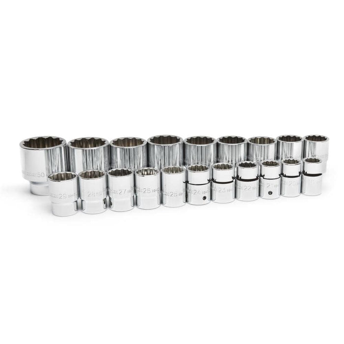 GEARWRENCH (80845) 3/4 Drive 20 Piece 12 Point Socket Set MM