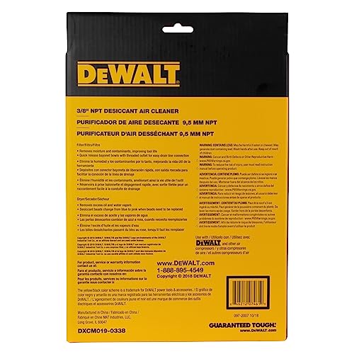 DEWALT 3/8" NPT Desiccant Air Cleaner (DXCM019-0338)