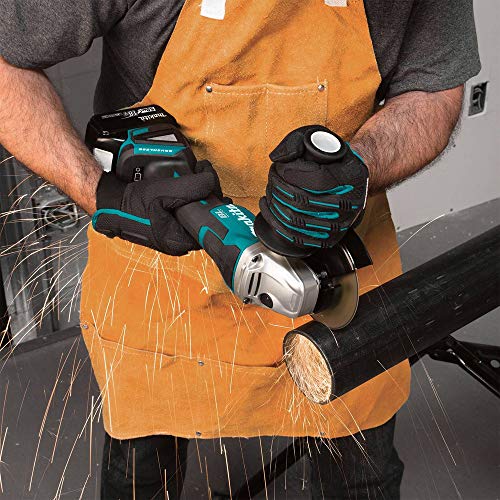 Makita XAG11T 18V LXT� Lithium-Ion Brushless Cordless 4-1/2� / 5" Paddle Switch Cut-Off/Angle Grinder Kit, with Electric Brake (5.0Ah)