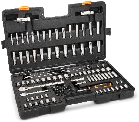 GEARWRENCH (GW90SCBMTS) 121 Piece Mechanics Hand Tool Set - 1/4" & 3/8” Drive, 90 Tooth, SAE & Metric