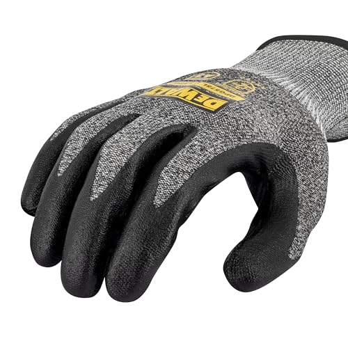 DEWALT DPG575 Foam Nitrile A3 Cut Resistant Glove for Outdoor Work, Construction and General Purpose - Size L