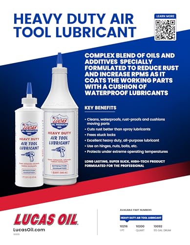 Lucas Oil 10200 Air Tool Lubricant - 1 Quart