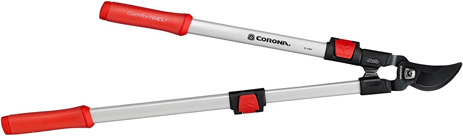 Corona SL 3364 ComfortGEL Extendable Bypass Lopper, 1-1/2" Cut Extendable Handle