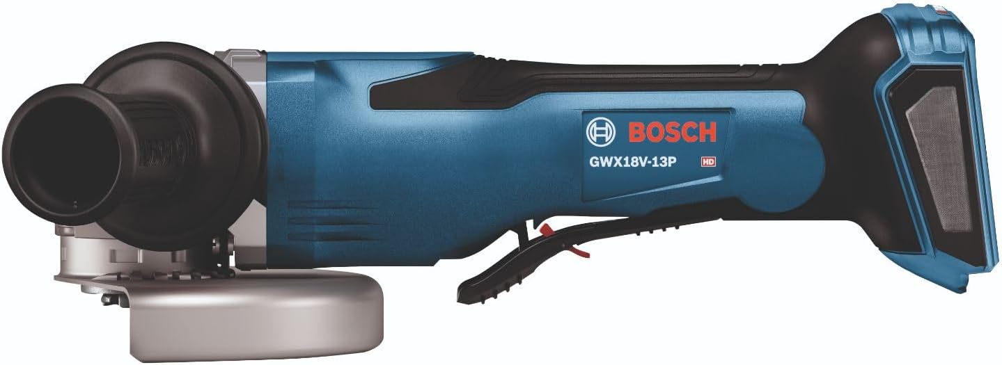 BOSCH GWX18V-13PN PROFACTOR 18V X-LOCK 5 � 6 In. Angle Grinder with Paddle Switch, Tool-free Disc Swap (Bare Tool)