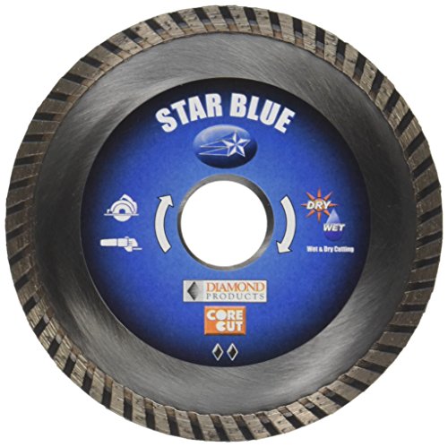 Diamond Products Core Cut 4-1/2-Inch by 0.080 by 7/8-Inch Star Blue Turbo Blade