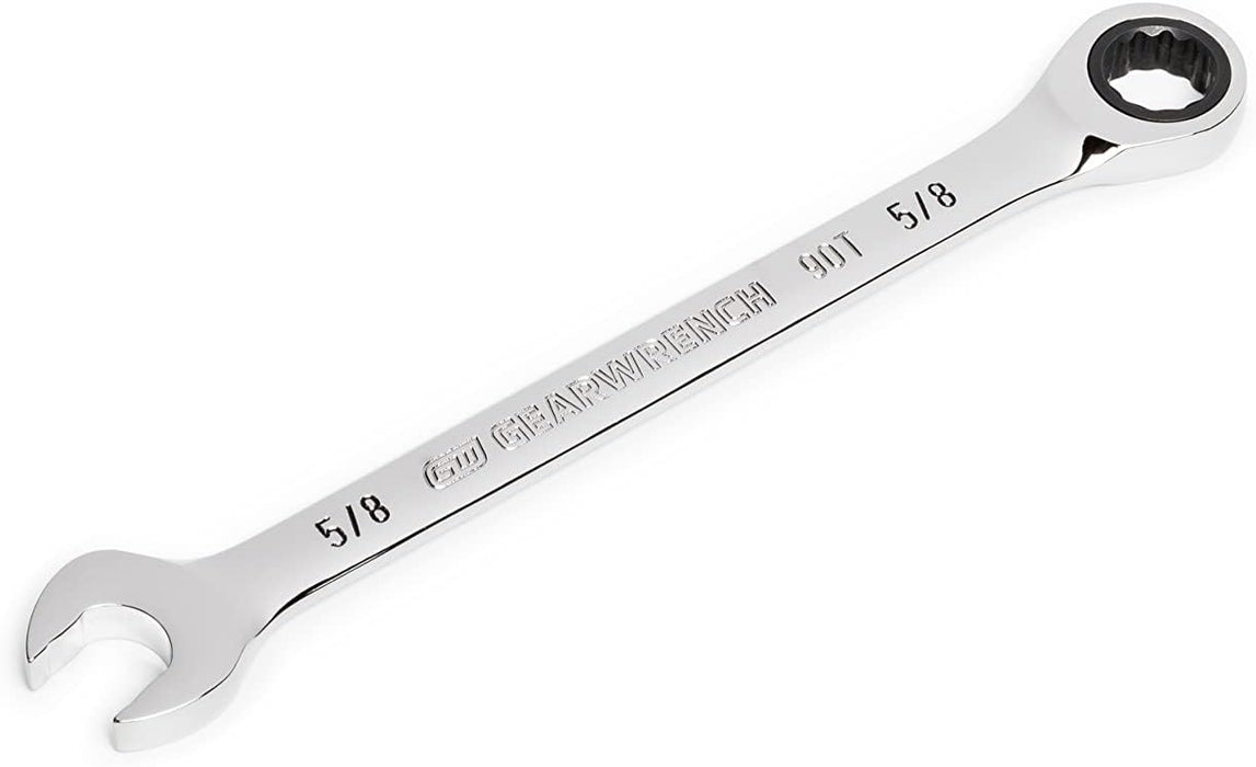 GEARWRENCH 86947 5/8" 4 Degree Swing Arch 12 Point Ratcheting Combination Wrench