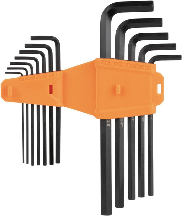 Klein Tools LS12 L-Style Long Hex Key Set, SAE, 12-Piece