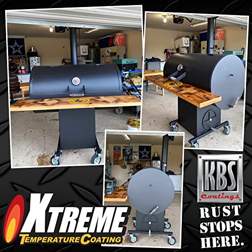 KBS Coatings 65302 Jet Black Xtreme Temperature Coating - 1 Pint