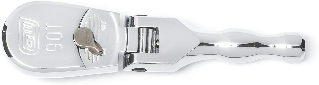 GEARWRENCH 81230T 4 Piece 1/4", 3/8" & 1/2" Drive 90 Tooth Full Polish Flex-Head RATCHET Set