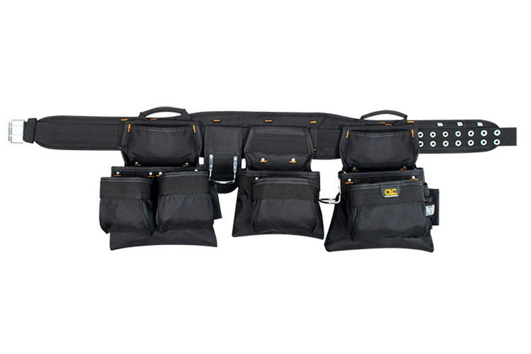 CLC Custom Leathercraft 5605 Professional Carpenters Combo Tool Belt, Black, 18 Pocket