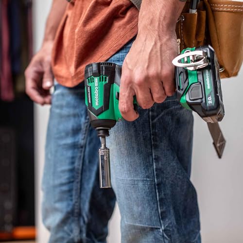 Metabo HPT 18V MultiVolt Impact Driver Kit | 1/4-Inch Chuck | 2-2.0 Ah 18V Batteries | 1,549 in-lbs Torque | Brushless Motor | Compact Size & Weight | Lifetime Tool Warranty | WH18DEX