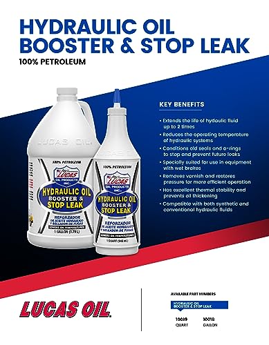 New Hydraulic Oil and Stop Leak For Lucas Oil 10018