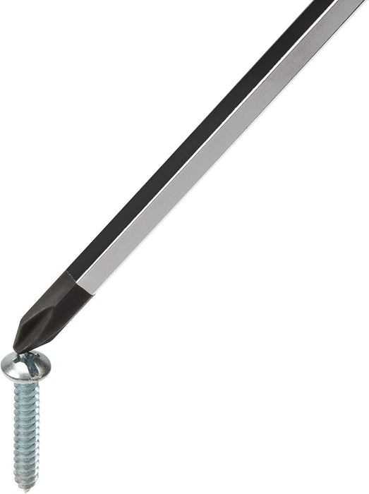 Estwing 42449-01 PH2 Philips Head Heavy-Duty Hex Shaft Demolition Screwdriver with Magnetic Tip, 6-in. Chrome Vanadium Steel Shaft, Ergonomic TPR Rubber Handle