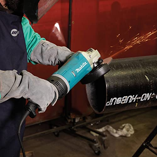 Makita GA7080 7" Angle Grinder, with Rotatable Handle and Lock-On Switch