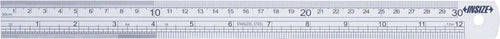 INSIZE 7110-1000 Steel Rule, 40"/1000 mm, Graduation 1/64", 1/32", 1/16", 0.5 mm, 1 mm