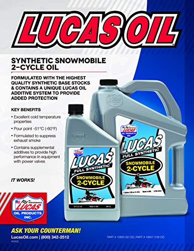 Lucas Oil 10835 SYNTHEITC Snowmobile Oil