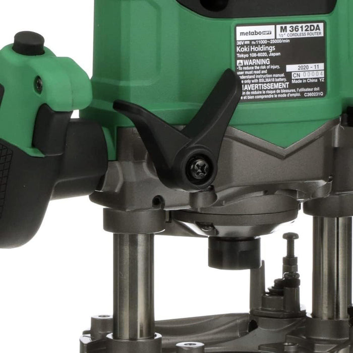 Metabou Router Metabo HPT 36V Multi-Volt Cordless Plunge Router | Includes 1/2 In. an ...