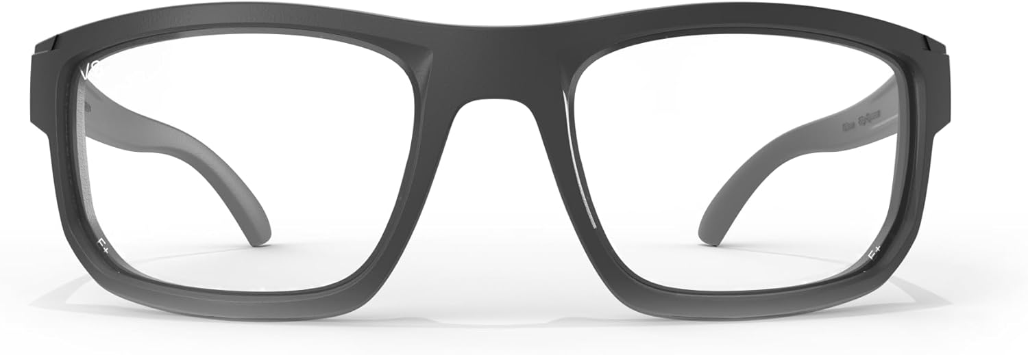 EDGE Defiance Z87 Wayfarer Safety Sunglasses (Matte Black, Clear Vapor Shield Lens), Anti-fog Z87 Clear Safety Glasses, Shatter Resistant, ANSI Compliant Men's Sunglasses