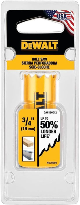 DEWALT DAH180012 3/4" Bi-Metal Hole Saw