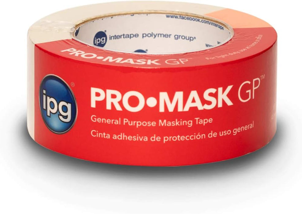 IPG 5103-2, 1.88" x 60 yd ProMask GP, General Purpose Masking Tape, Beige (Single Roll)
