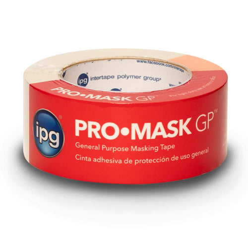 IPG 5103-2, 1.88" x 60 yd ProMask GP, General Purpose Masking Tape, Beige (Single Roll)