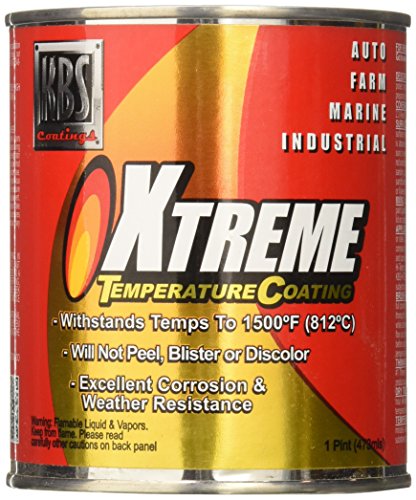 KBS Coatings 65325 Charcoal Metallic Xtreme Temperature Coating - 1 Pint, Charcoal Metallic, 16 Fl Oz (Pack of 1)