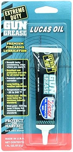 Lucas Extreme Duty Gun Grease 1oz Tube 10889 Lube Oil (Pack of 3)