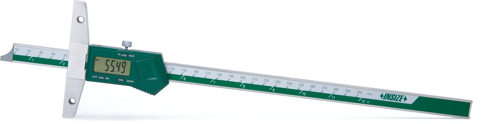 INSIZE 1147-150 Electronic Depth Gage with Mounting Holes, 0-6"/0-150mm
