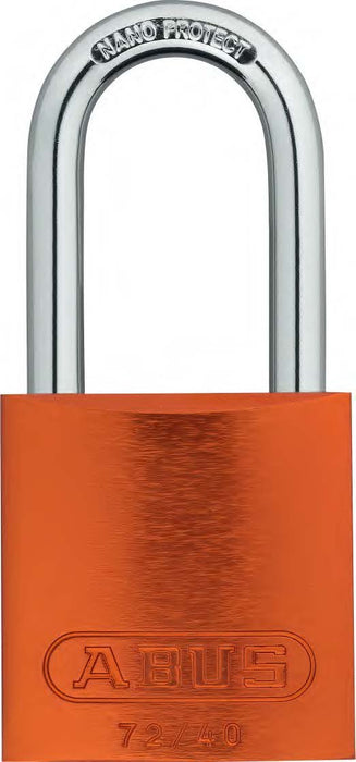 Abus 72/40HB40 Lockout Padlock, KA, Orange, 1/4 in. Dia.