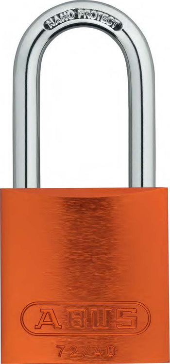 Abus 72/40HB40 Lockout Padlock, KA, Orange, 1/4 in. Dia.