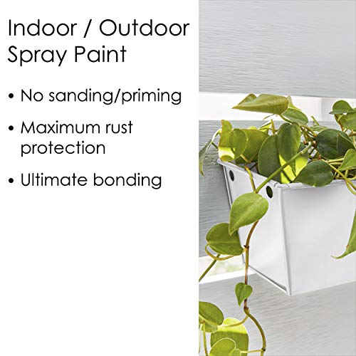 12 oz Krylon K02764007 White Fusion All-In-One Paint & Primer Spray Paint, Matte