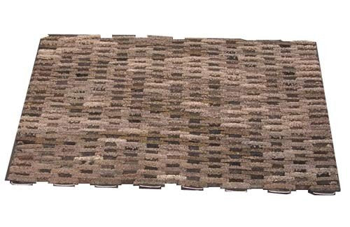 Durable Corporation 400S2030 Dura-Rug Recycled Fabric Tire-Link Outdoor Entrance Mat, 20" x 30"