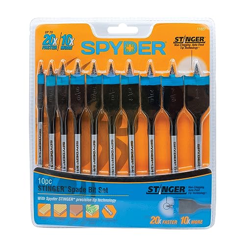 Stinger 10pc Assorted Woodboring Spade Bit Set