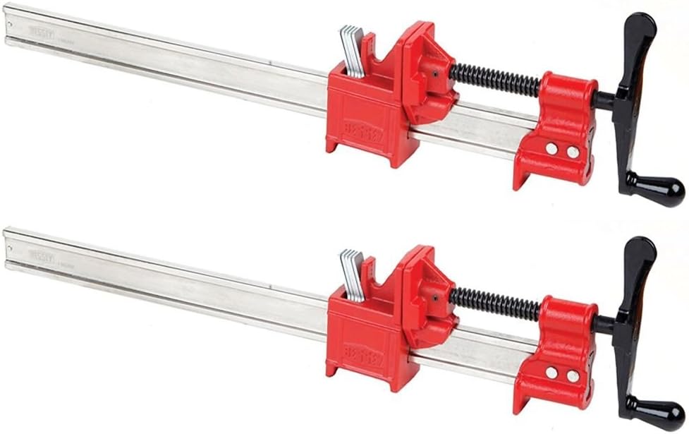 One (1) Pair BESSEY 30" Heavy-Duty IBeam Bar Clamps for Woodworking
