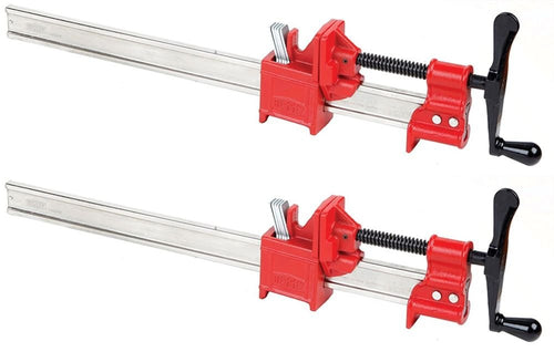One (1) Pair BESSEY 30" Heavy-Duty IBeam Bar Clamps for Woodworking