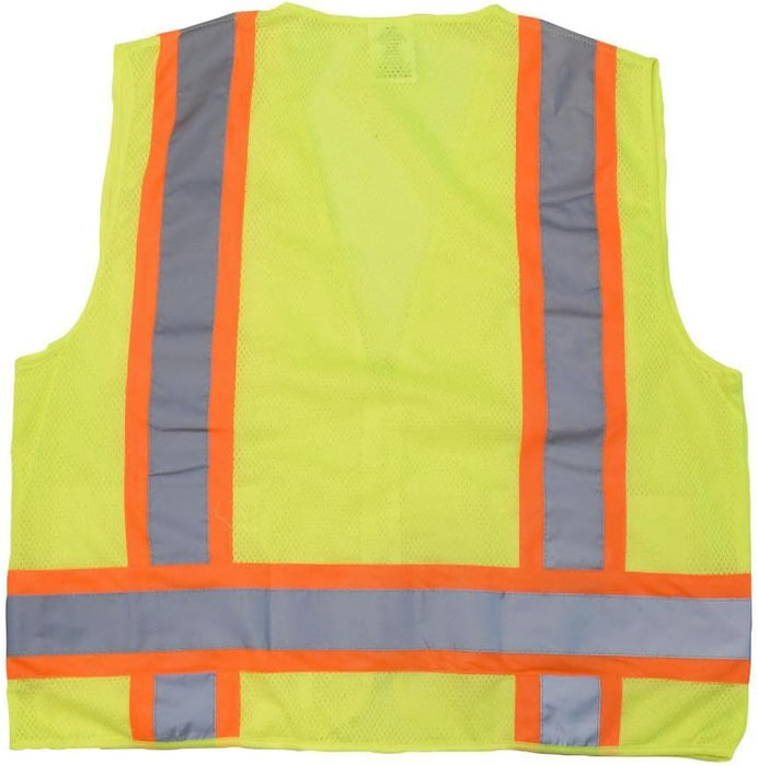 Radians | ‎SV6-GRN | Radians SV6G4X Two Tone Surveyor Class 2 Safety Vest, 4X-Large, Green