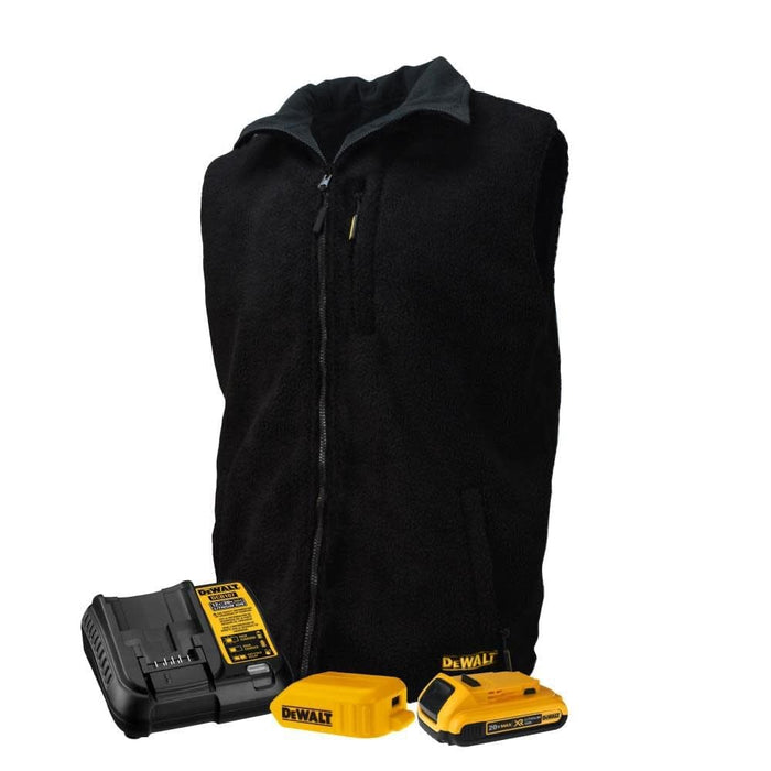 DEWALT Unisex Heated Reversible Vest Kitted, Medium, Black - DCHV086BD1
