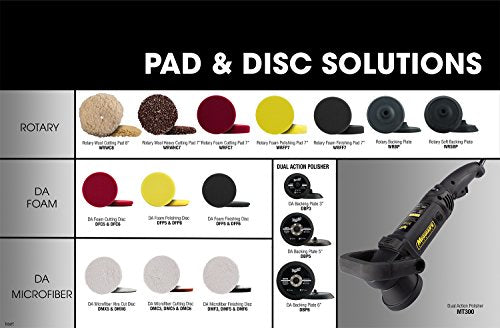 Meguiar's Professional Soft Buff Rotary Backing - Rotary Backing Plate for 7"- 8" Rotary Pads, Accepts a 5/8" Diameter Shaft, Hook and Loop for Machine Polishing, 1 Backing Plate