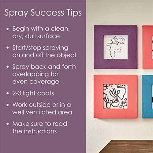 Krylon Fusion All-In-One Adhesive Spray Paint for Indoor/Outdoor Use, 12 oz, Icy Grape